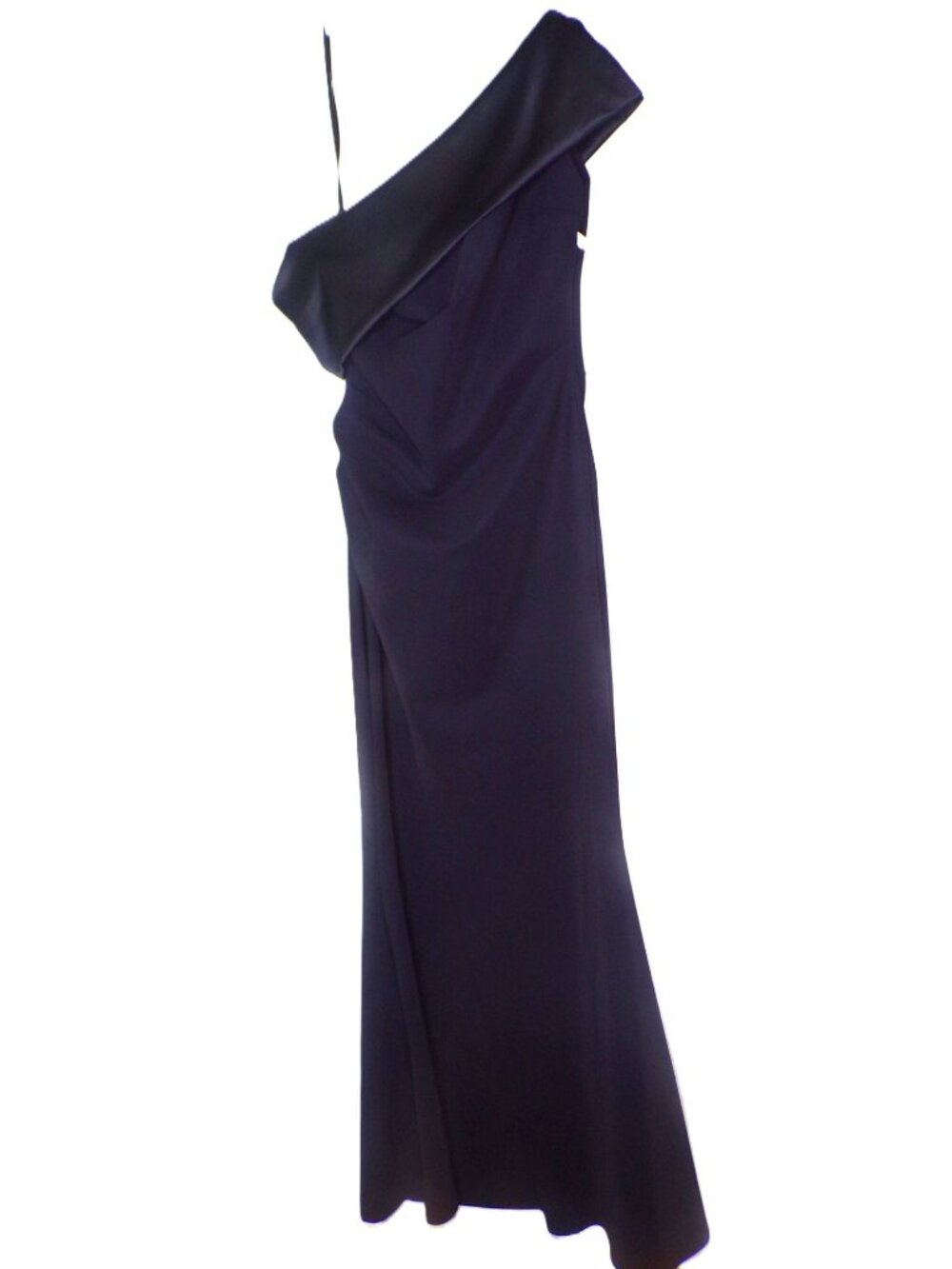 🆕CHIARA BONI Koppany Ruched Off Shoulder Gown Dress 12 Black - Picture 6 of 11